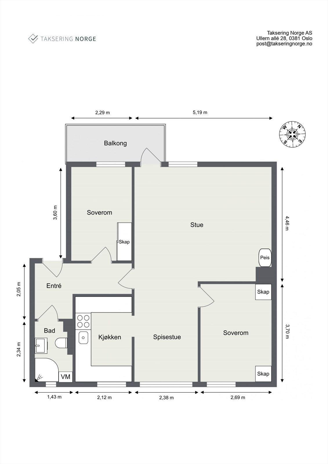 Plantegning Galleribilde