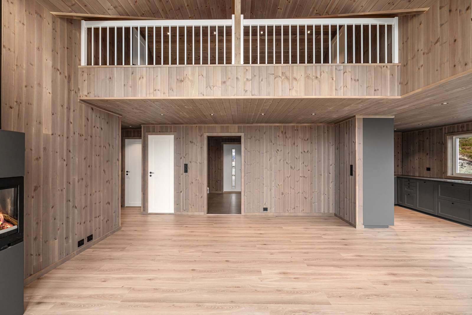 Her ser man den åpne løsningen på hemsen. Galleribilde