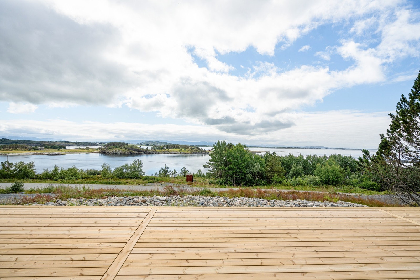 Utsikt fra terrassen Galleribilde