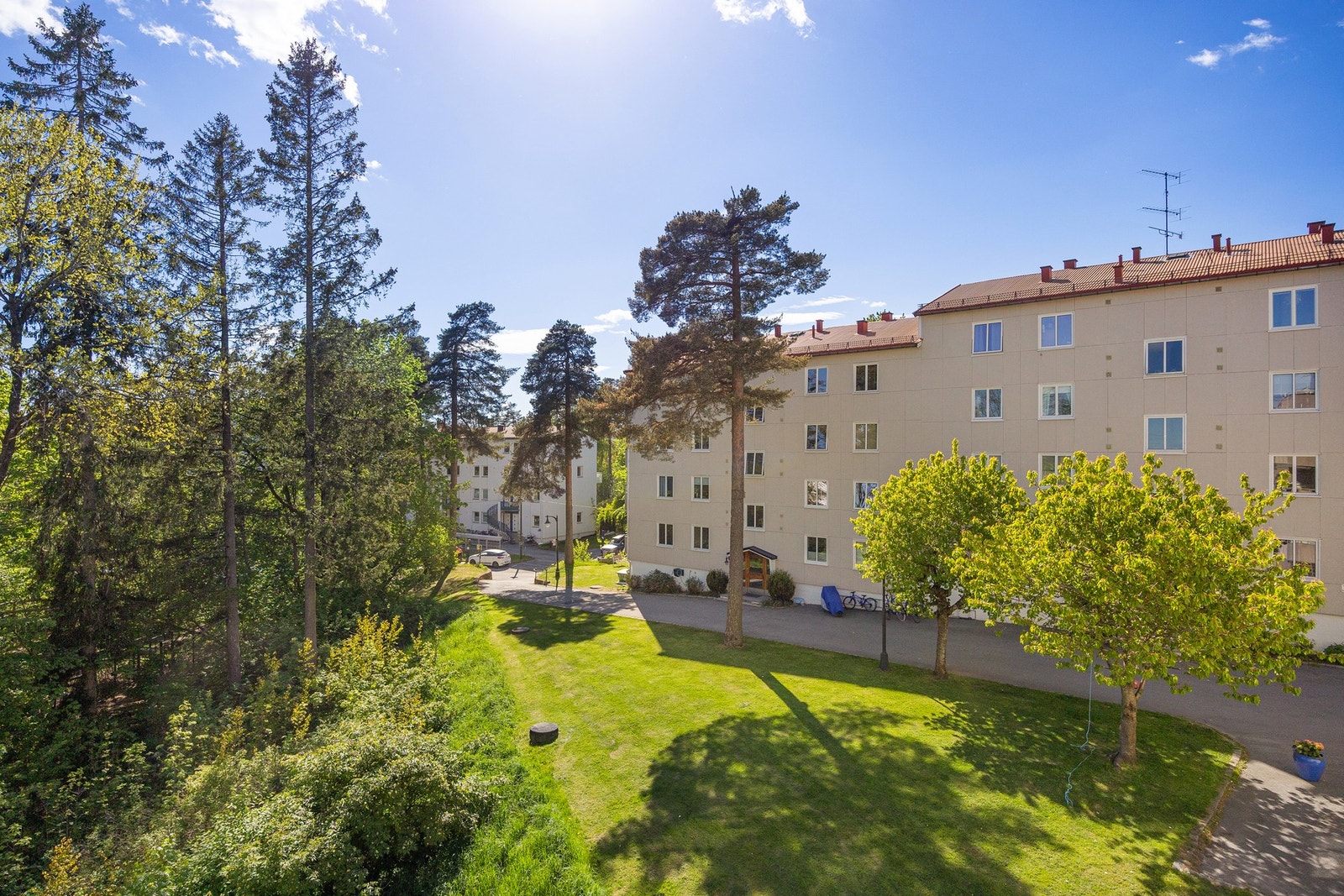 Hyggelig utsyn fra balkongen. Galleribilde