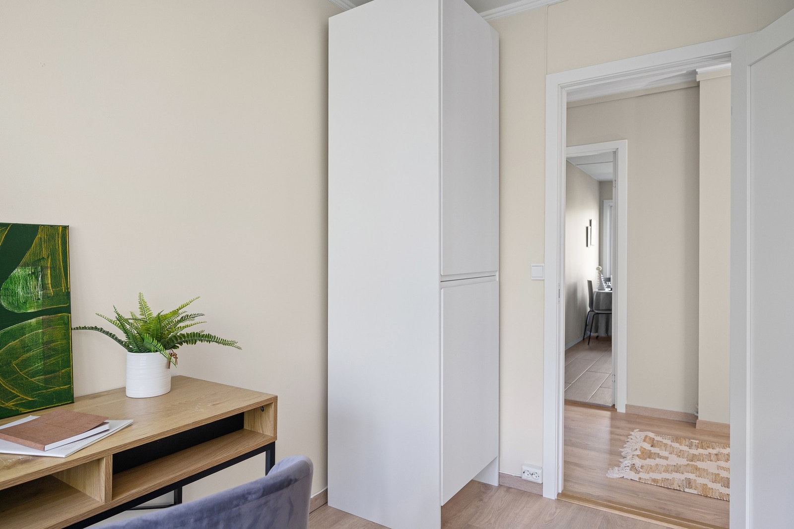 Soverom 3 med plass til seng og garderobe. Galleribilde