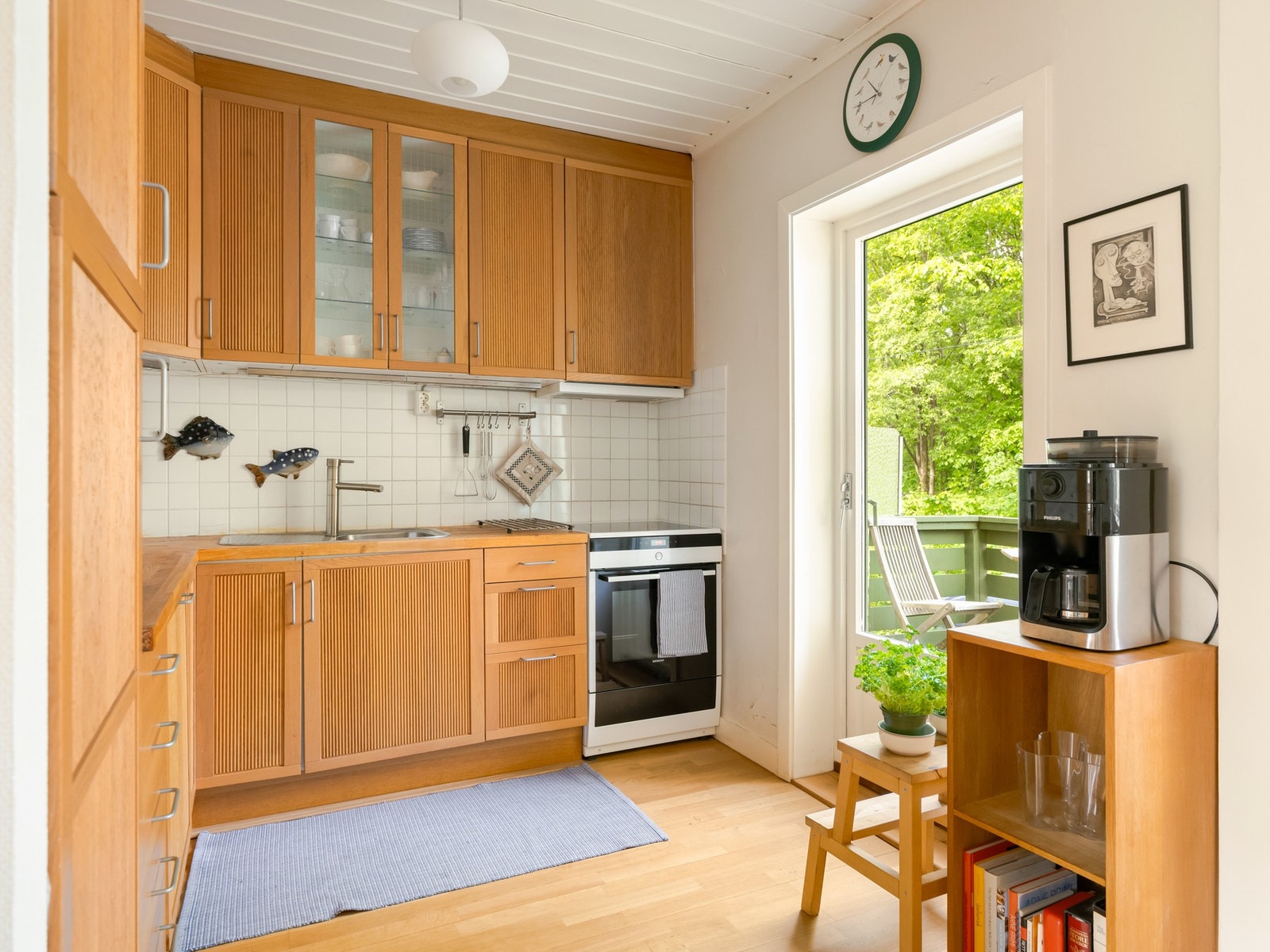 Herfra er det utgang til balkongen mot vest. Galleribilde