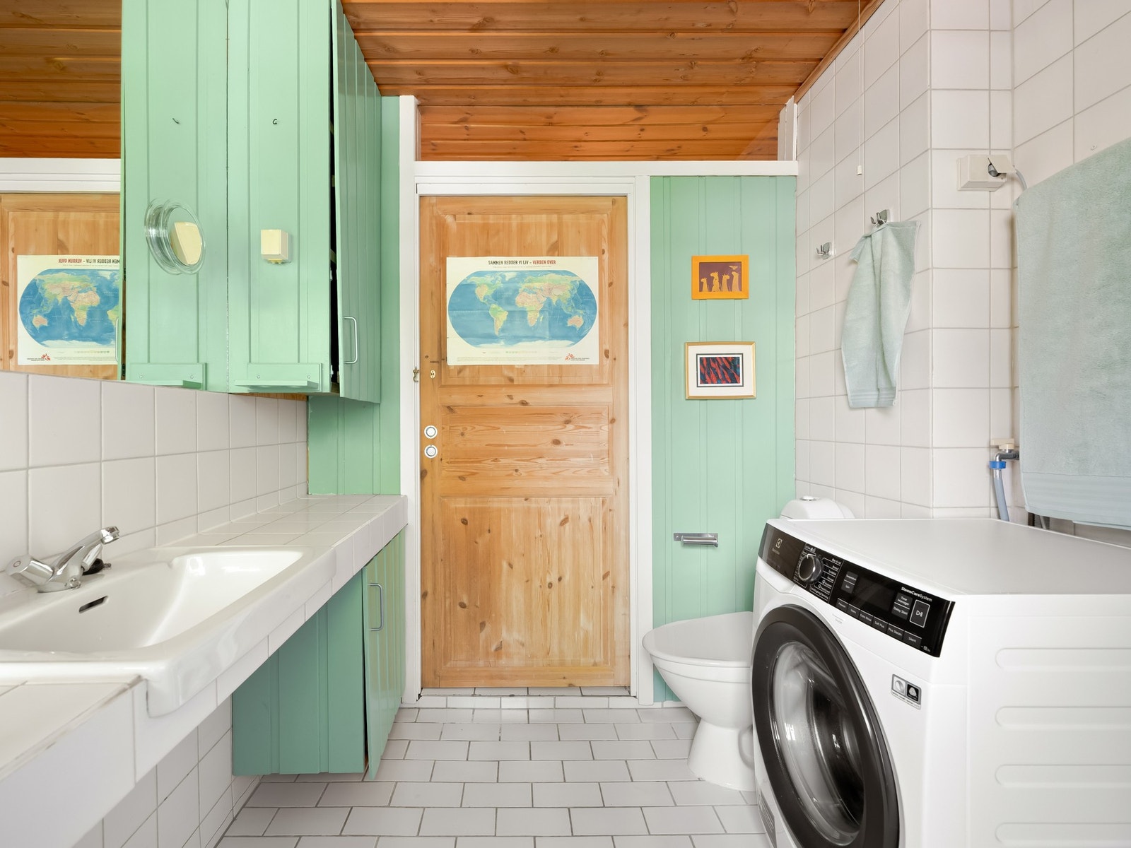 Alt fungerer som det skal, og badet er i daglig bruk. Galleribilde