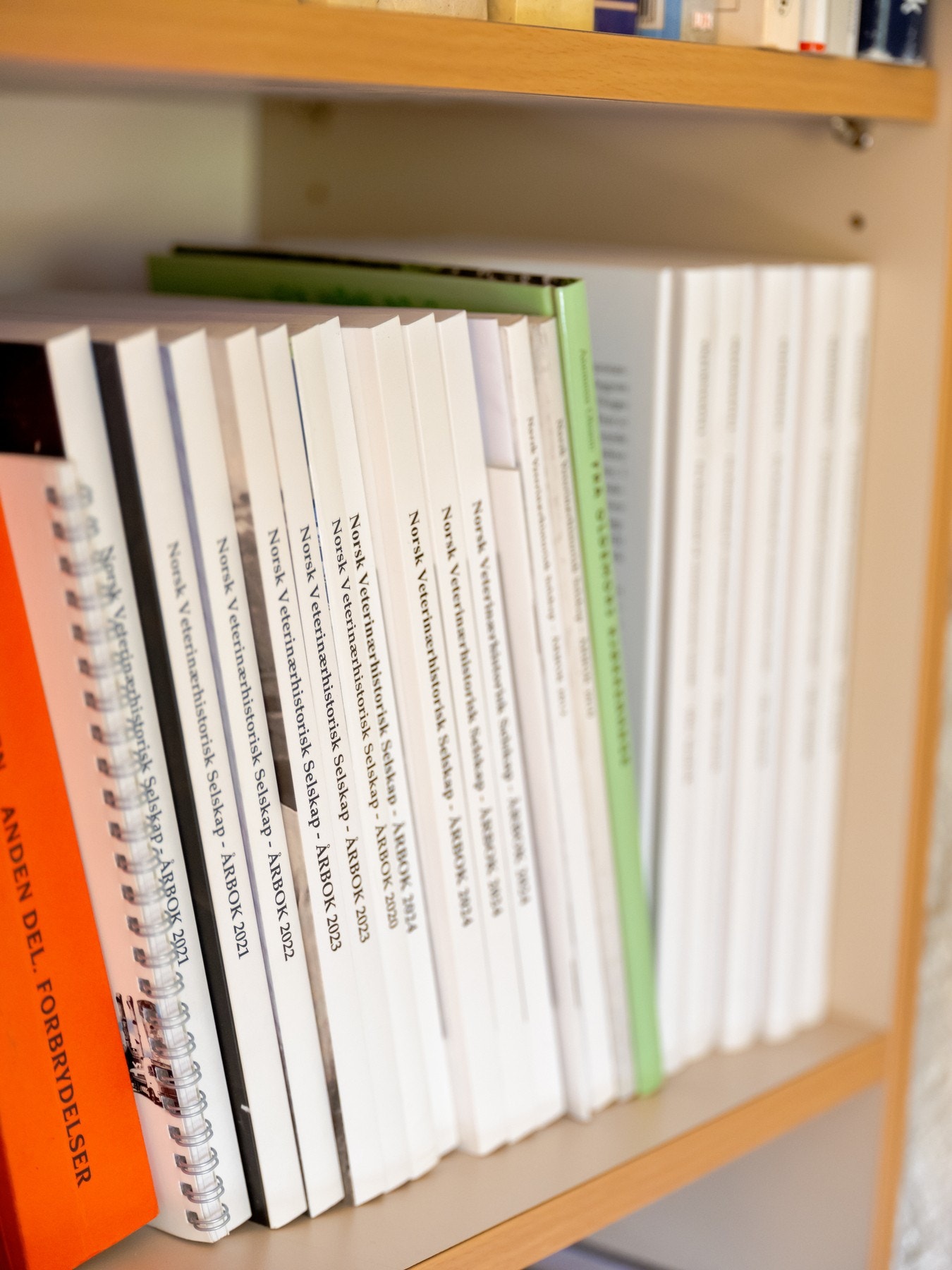 Om du skulle kjede deg på visning stiller vi med Norsk Veterinærhistorisk Selskaps Årbok fra 2020 og utover. Galleribilde