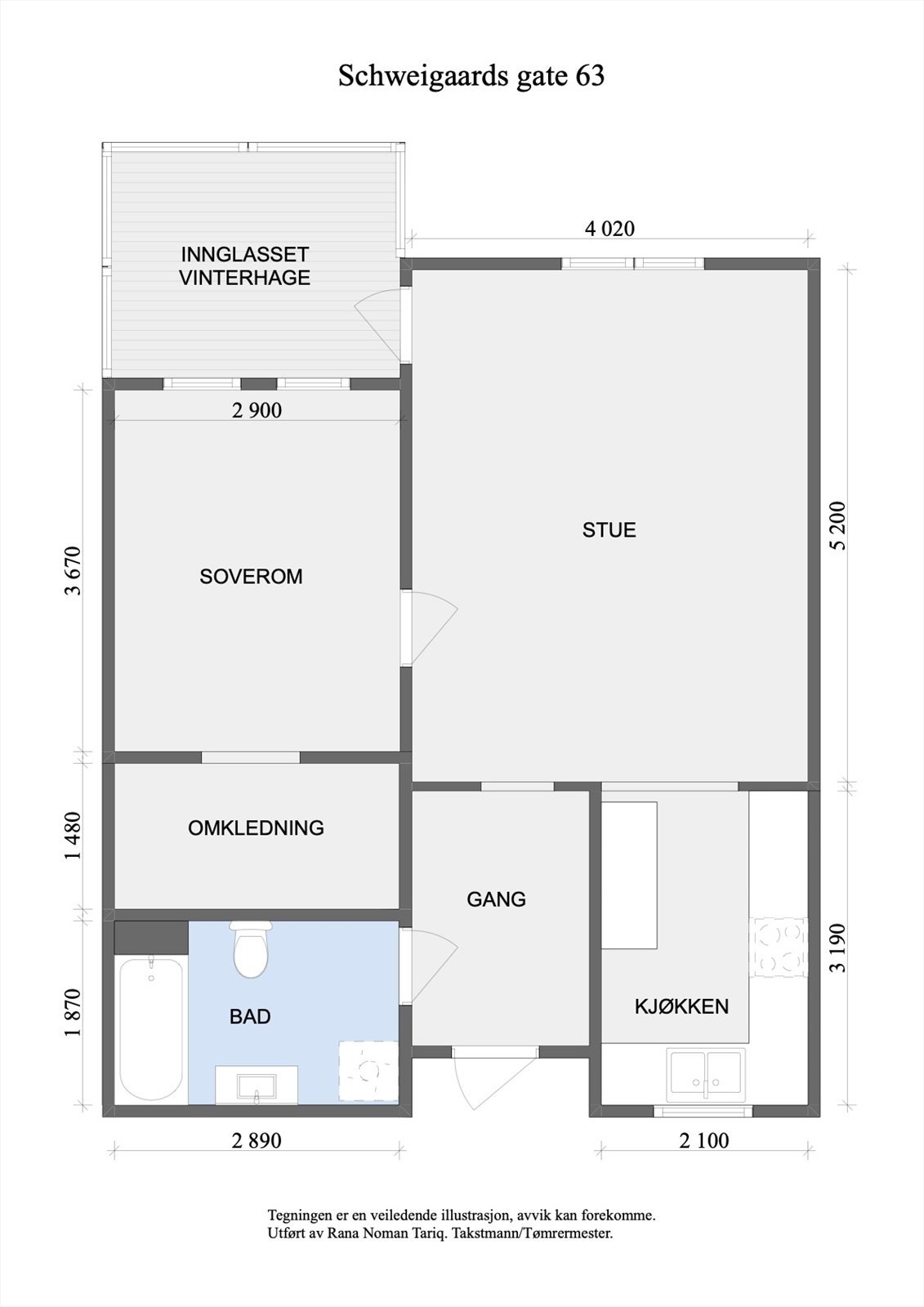 Plantegning Galleribilde
