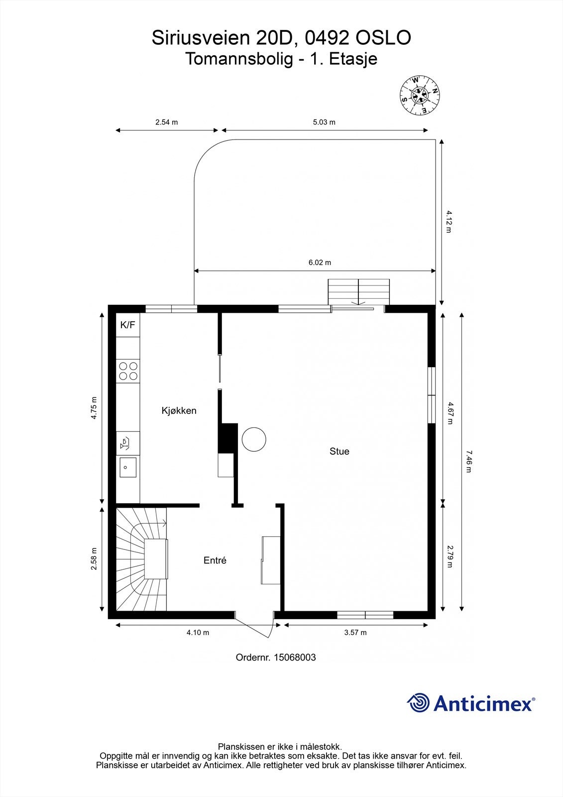 Planskisse 1. etasje Galleribilde