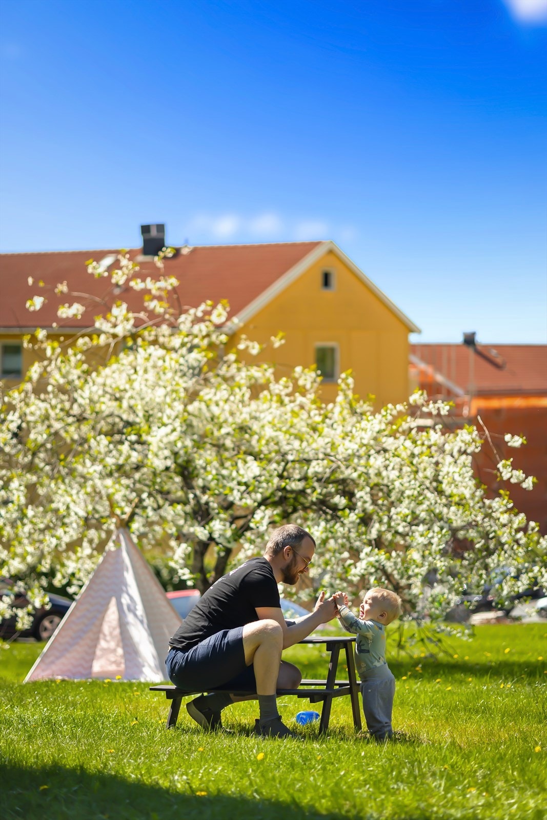 Her er det mer enn nok plass til å boltre seg for både store og små! Galleribilde