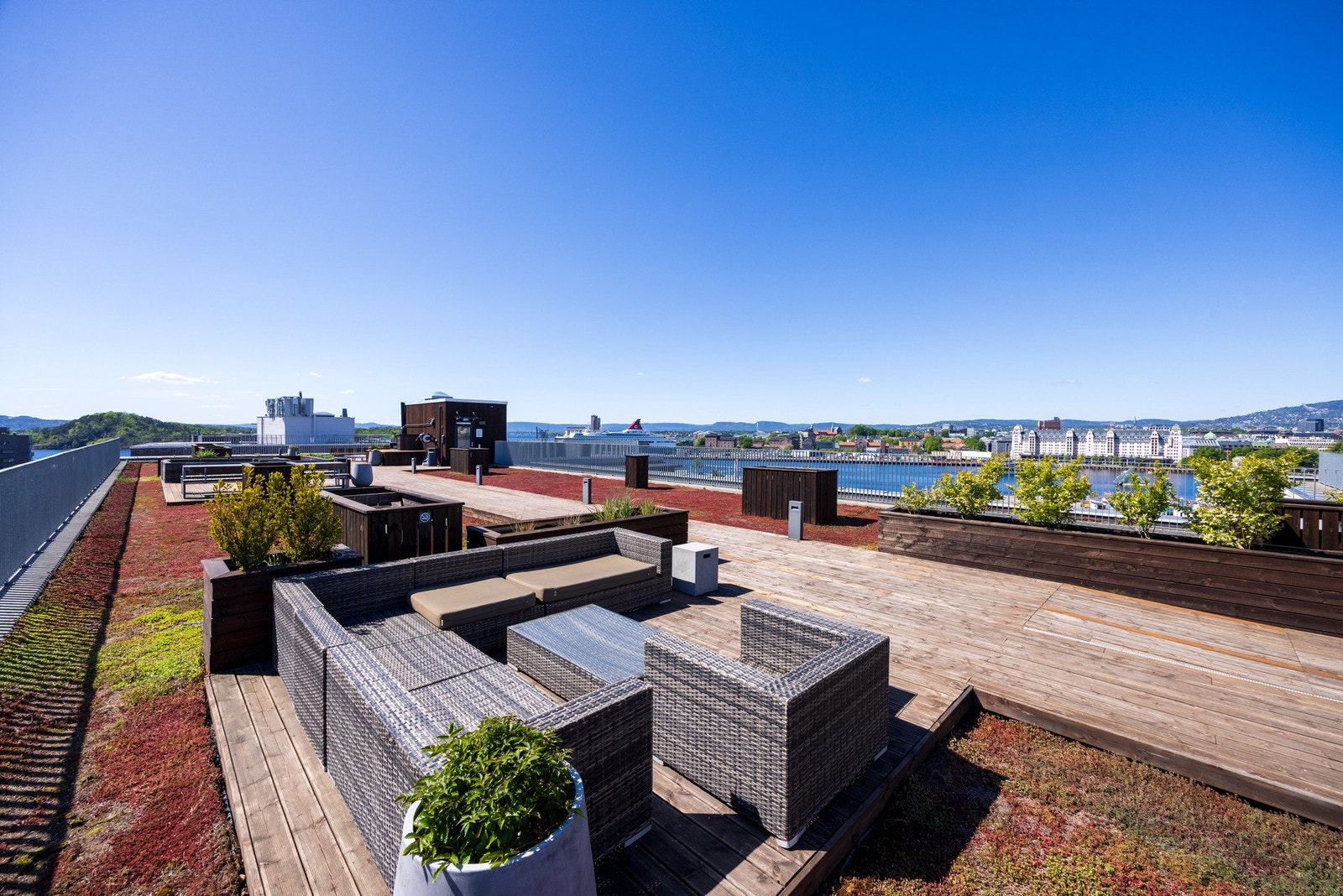 Sameiets felles takterrasse. Galleribilde