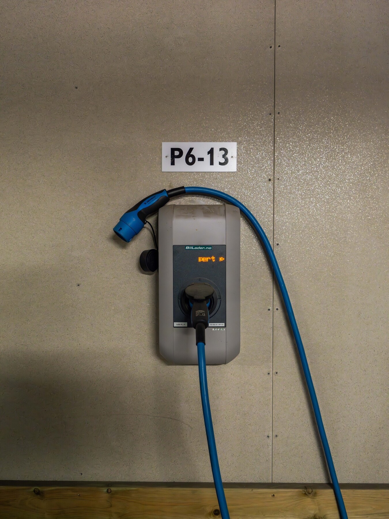 Og ja, det er lader til bilen også. Galleribilde