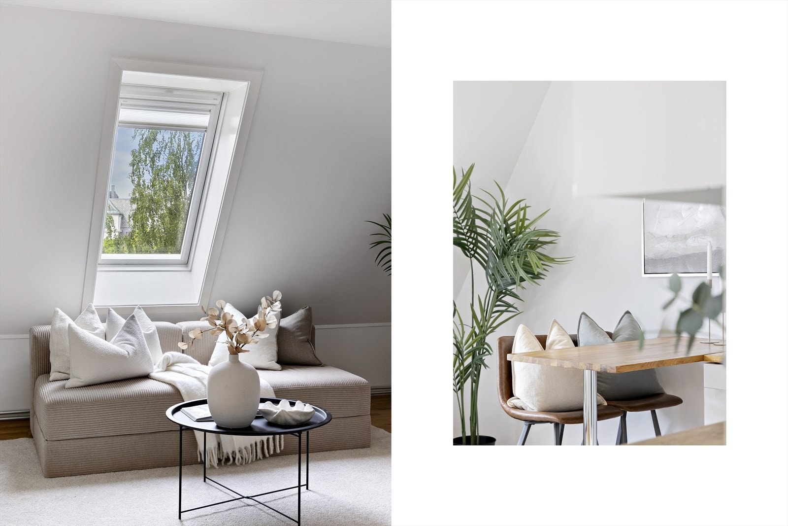 Stuen byr på flere møbleringsmuligheter - enkelt å tilpasse etter behov og livsstil. Galleribilde