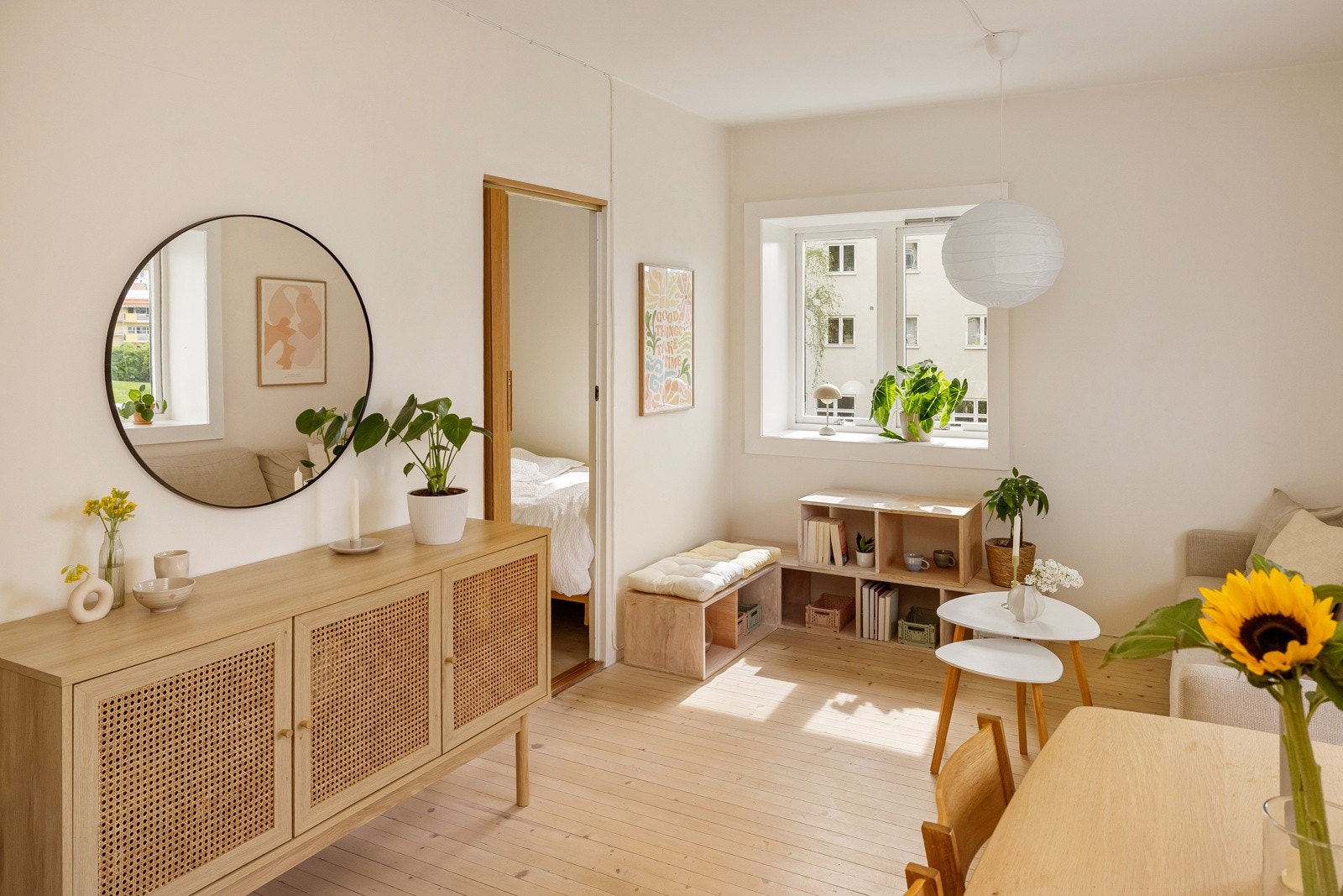 Inngangen til soverommet er fra stuen. Galleribilde