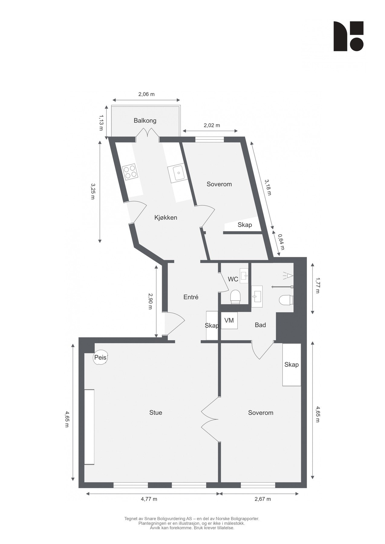 Planløsning. Galleribilde