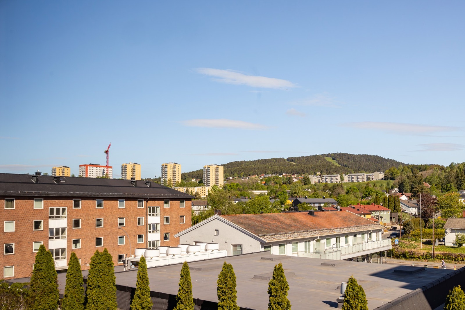 Utsyn mot Grefsenkleiva fra kjøkkenvinduet. Galleribilde