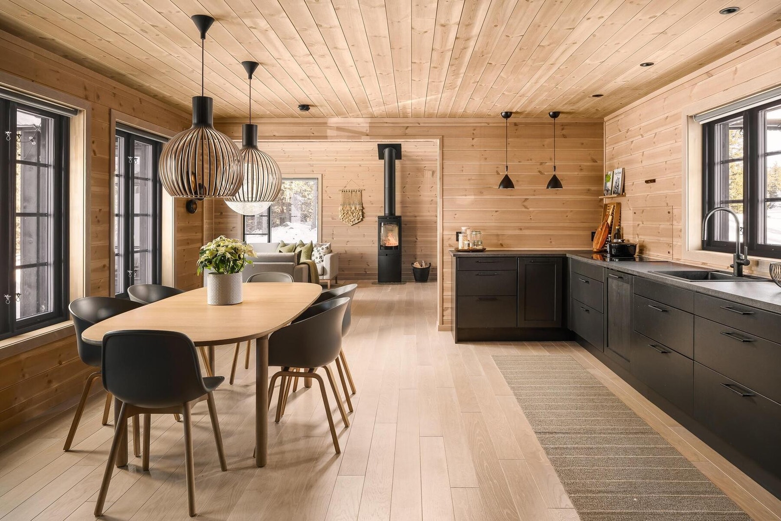 I prosjektet leveres kvalitetskjøkken fra Kistefoss. Foto fra en oppsatt Storeble panorama Galleribilde