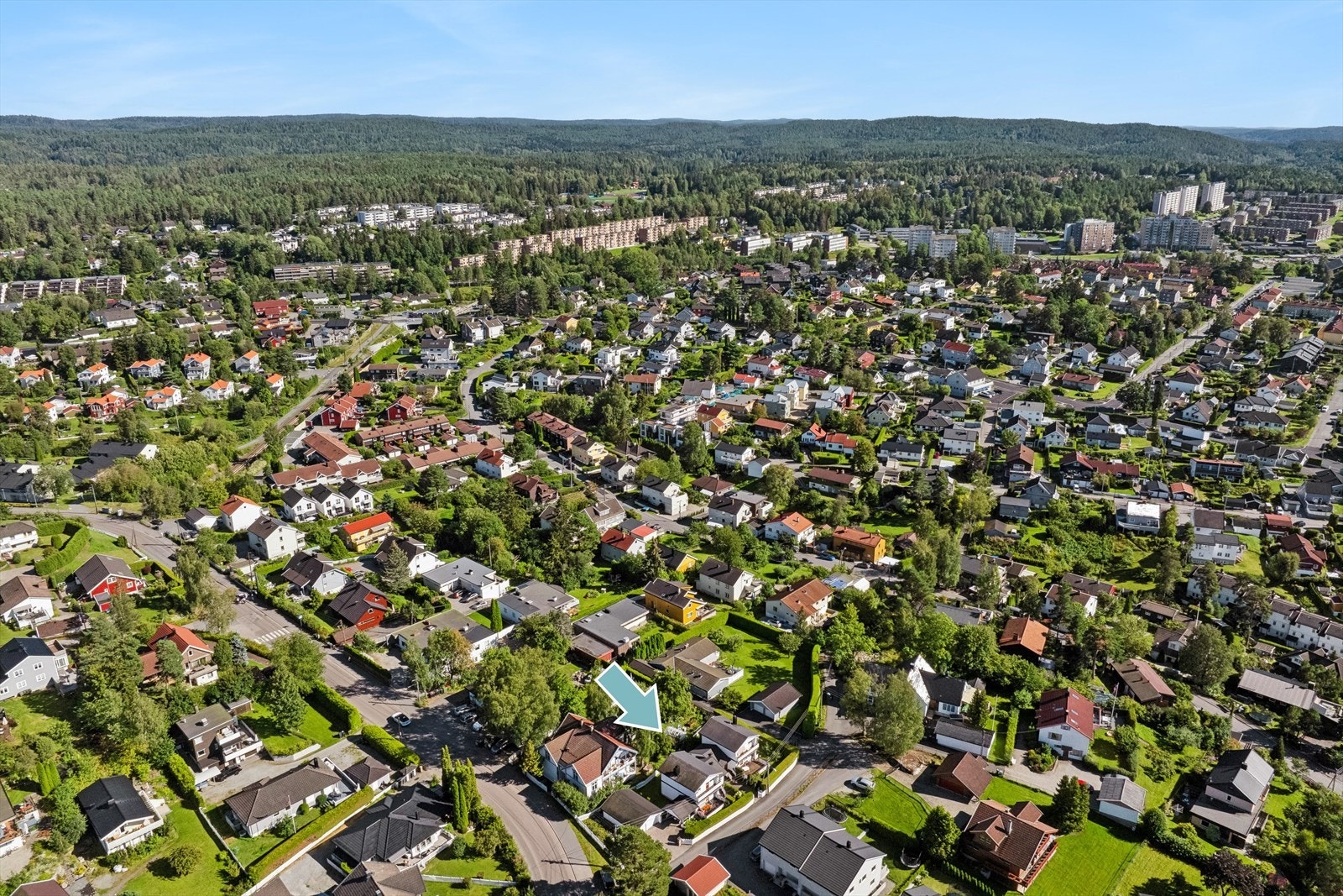 Boligen ligger en kort spasertur fra fantastiske Østmarka. Galleribilde