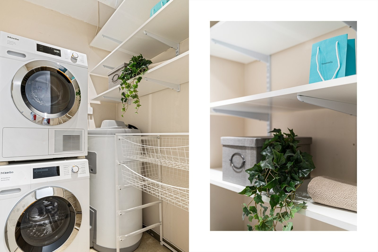 - Innvendig bod med opplegg for vaskemaskin og tørketrommel, samt rikelig med lagringsplass - Galleribilde