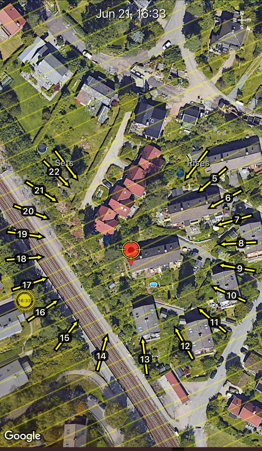 Svært gode solforhold med sydvestvendt hage. Galleribilde
