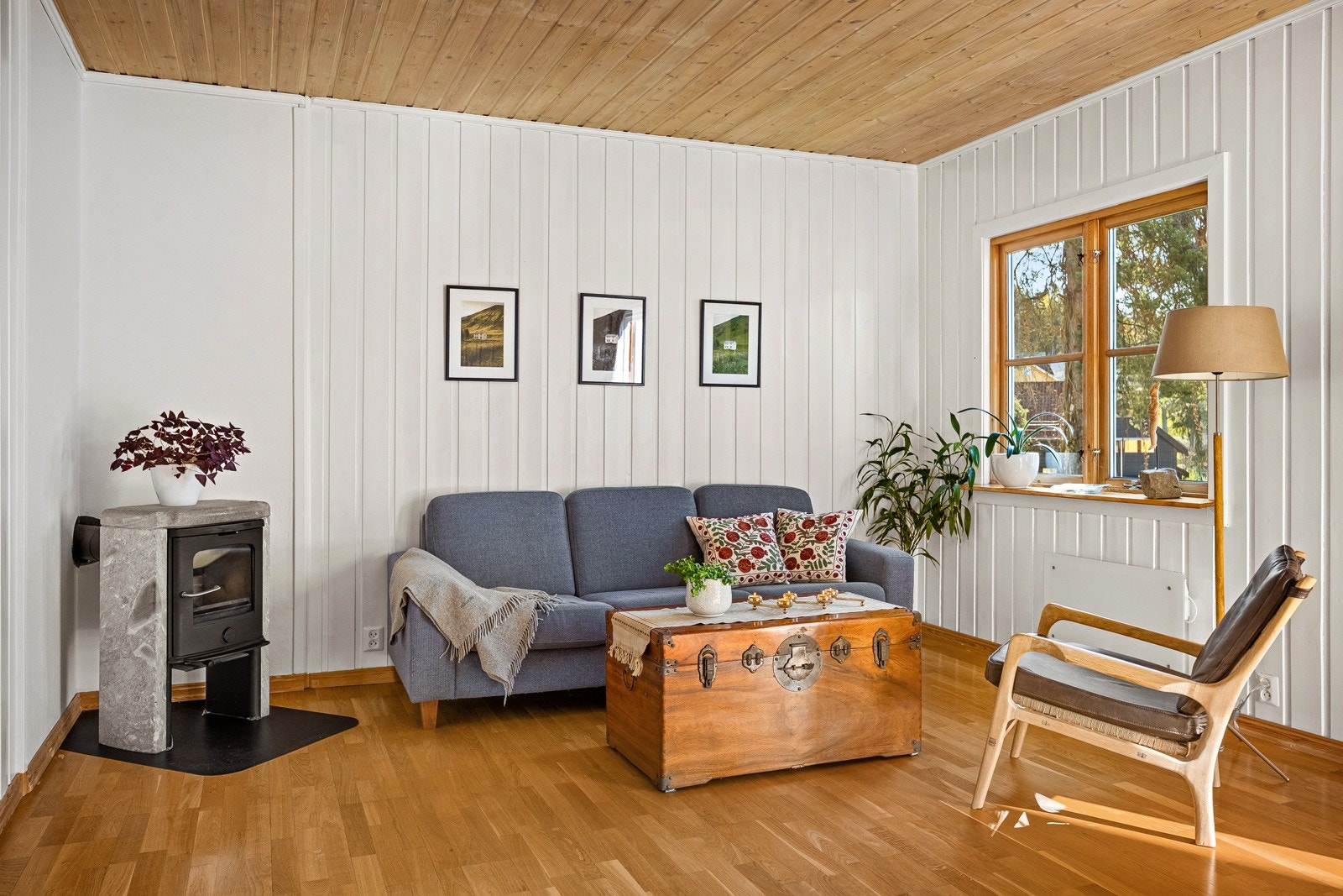 1. et. Stue. Utbyggingsmulighet med overliggende balkong. Galleribilde