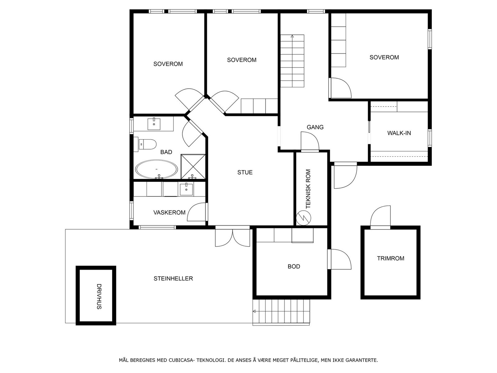 Plantegning 1.etasje Galleribilde