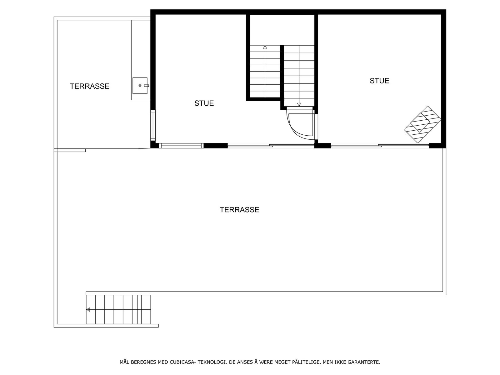 Plantegning toppetasje Galleribilde