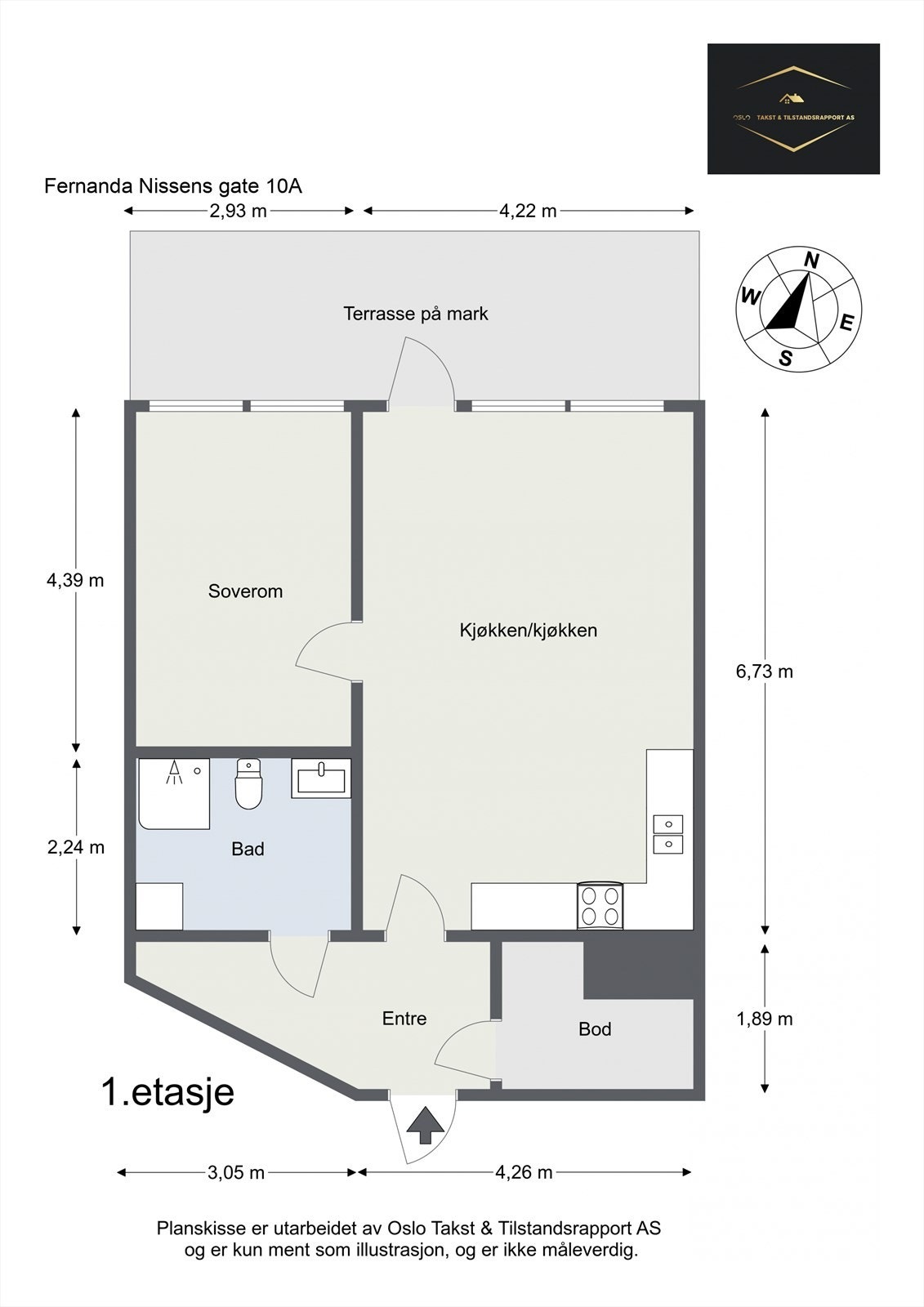 Plantegning til orientering. Galleribilde