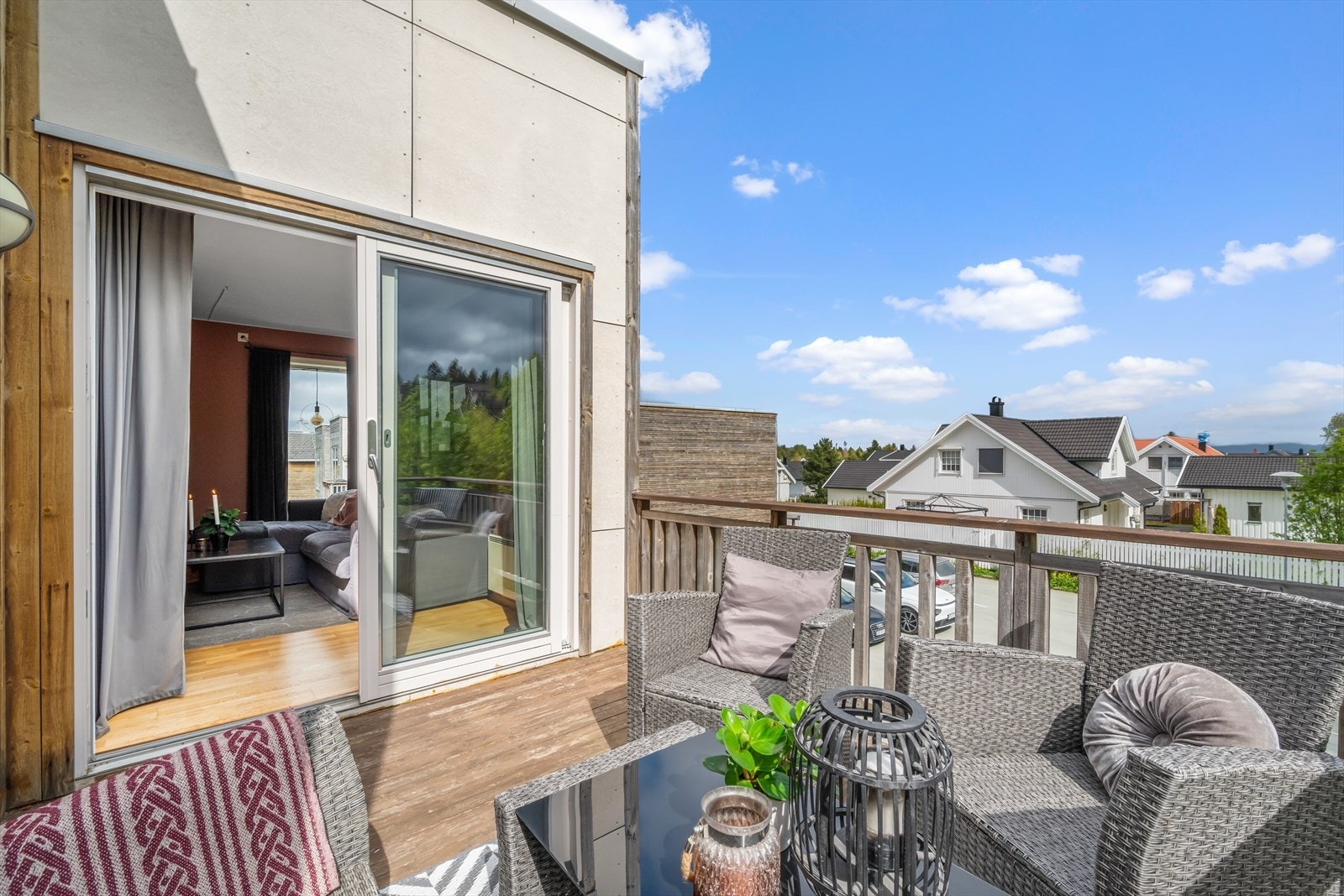 Solrik balkong på 7m². Galleribilde