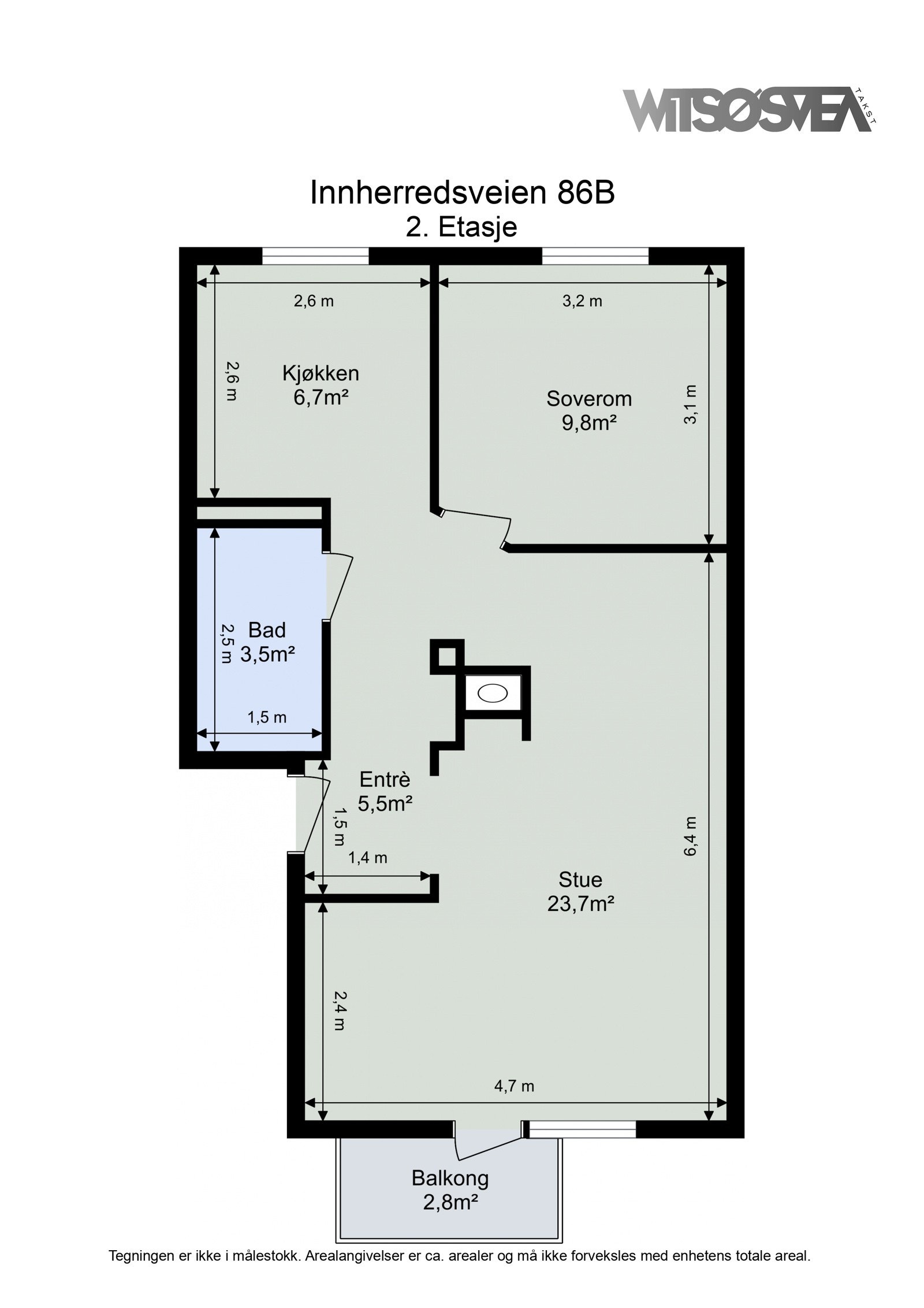 Planskisse 2. etasje. Galleribilde