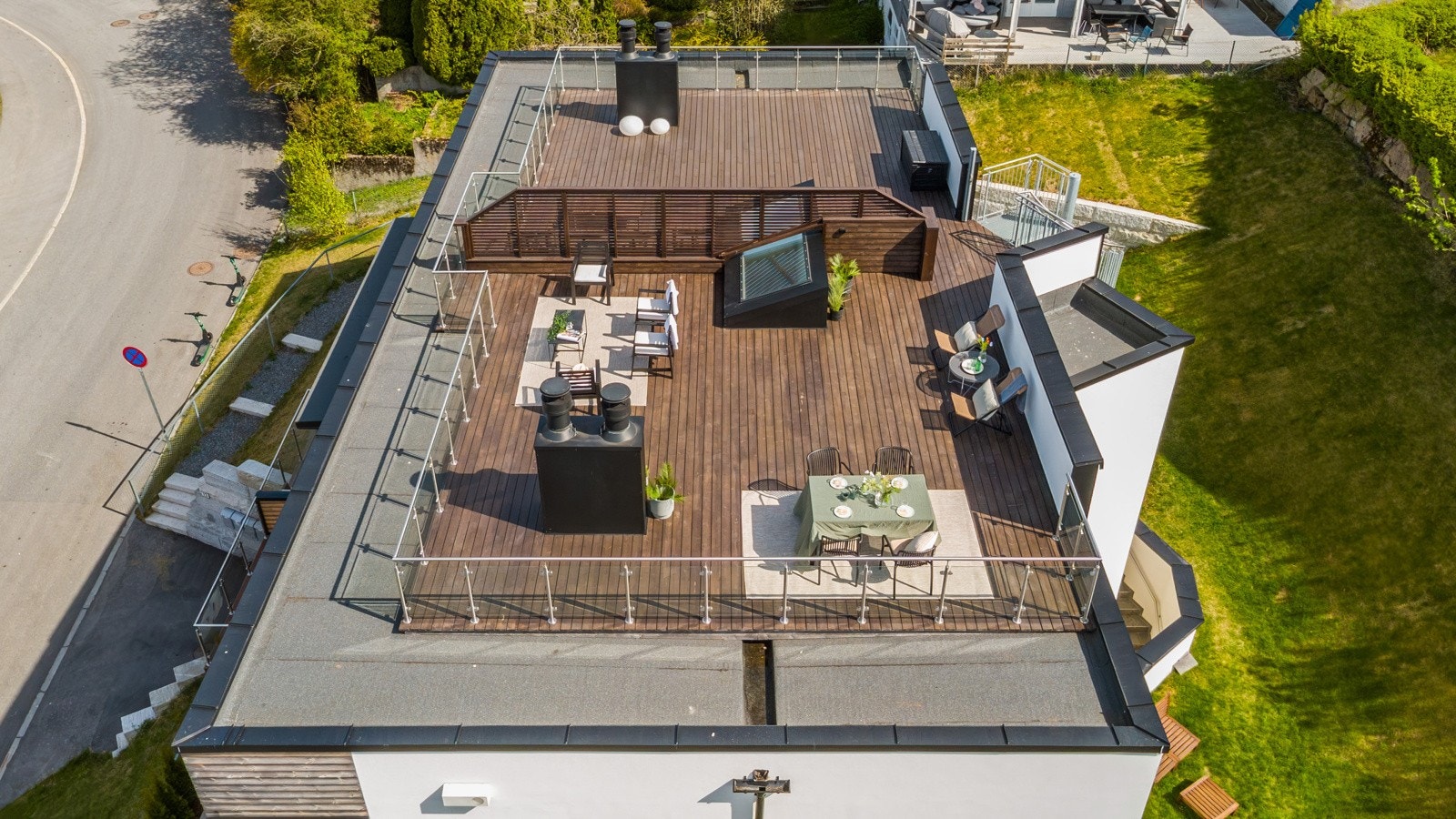 Privat takterrasse på hele 60 kvm. Galleribilde