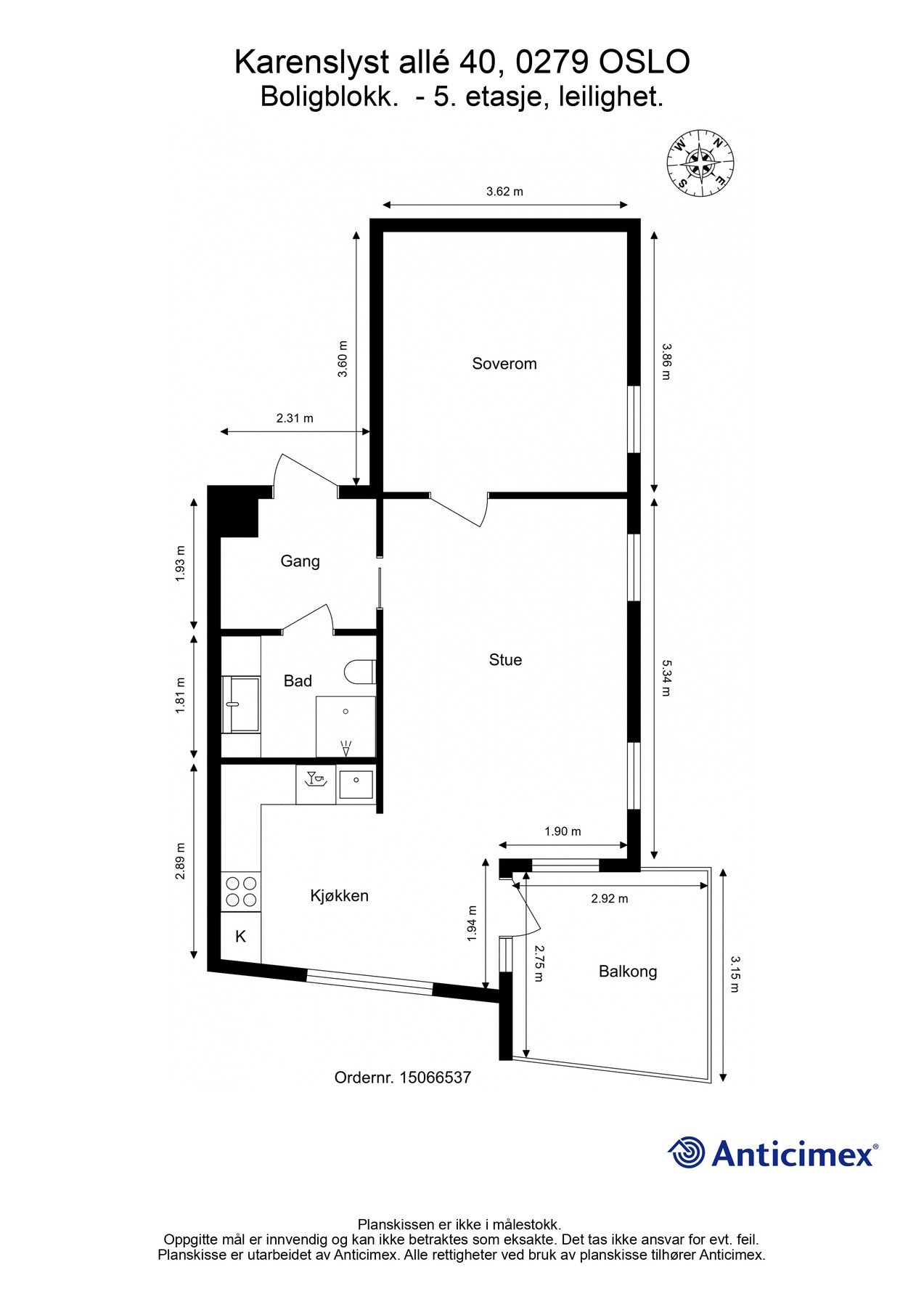 Plantegning Galleribilde