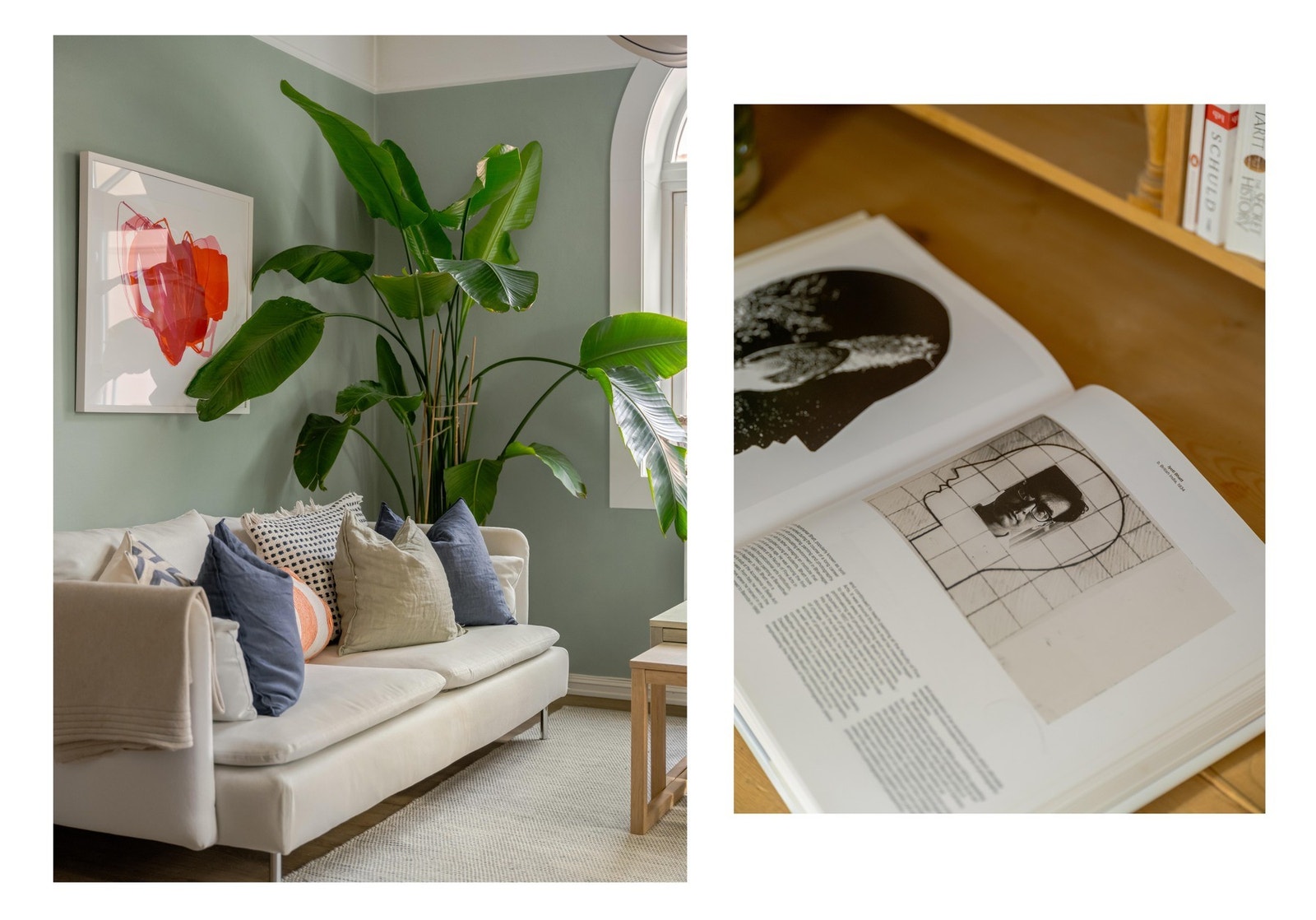 Takhøyden i stuen er målt til hele 2,77 meter. Både lyst og luftig her inne! Galleribilde