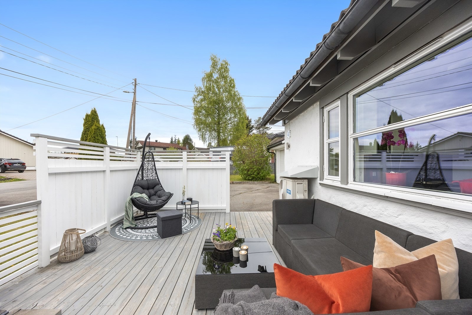 Terrassen ble utvidet i 2018. Galleribilde