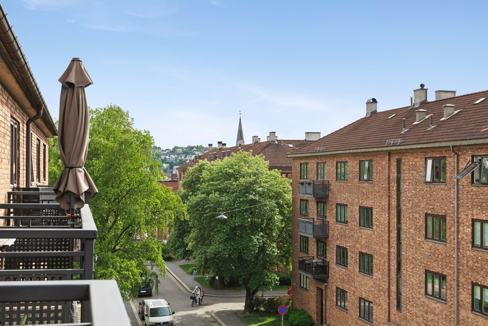 Utsikt retning trappen i Normannsgata Galleribilde