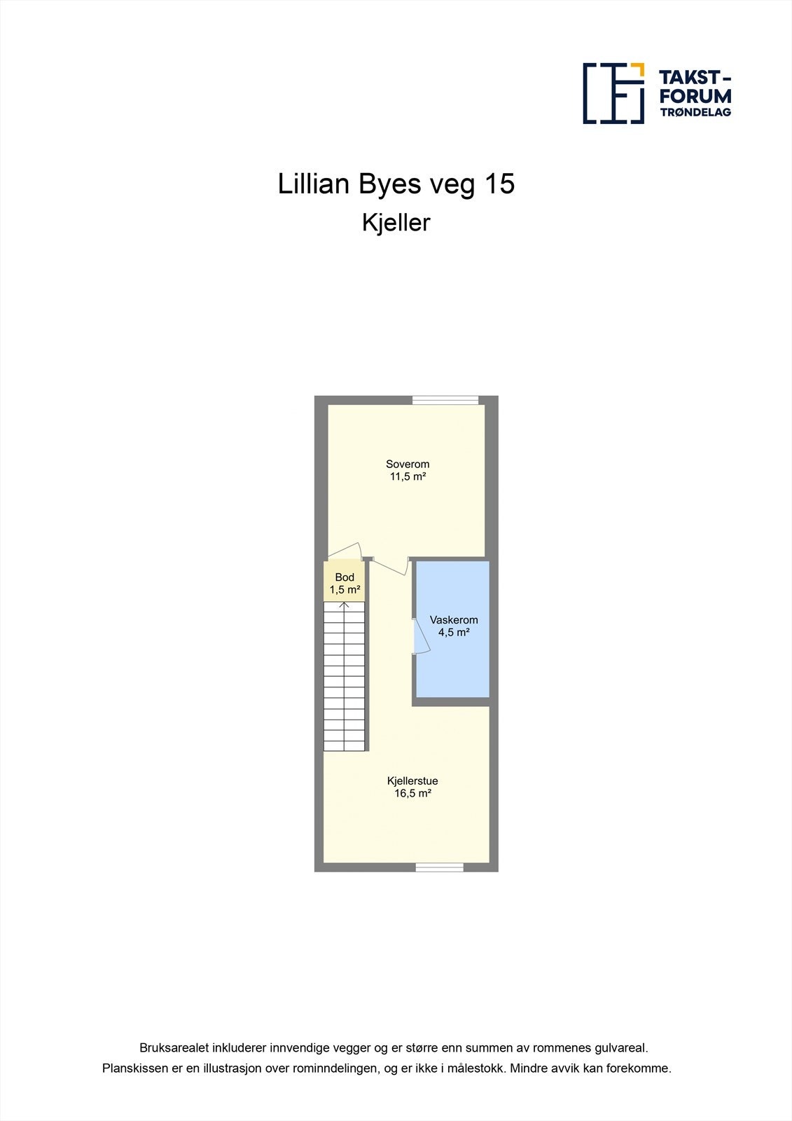 Planskisse - kjeller Galleribilde