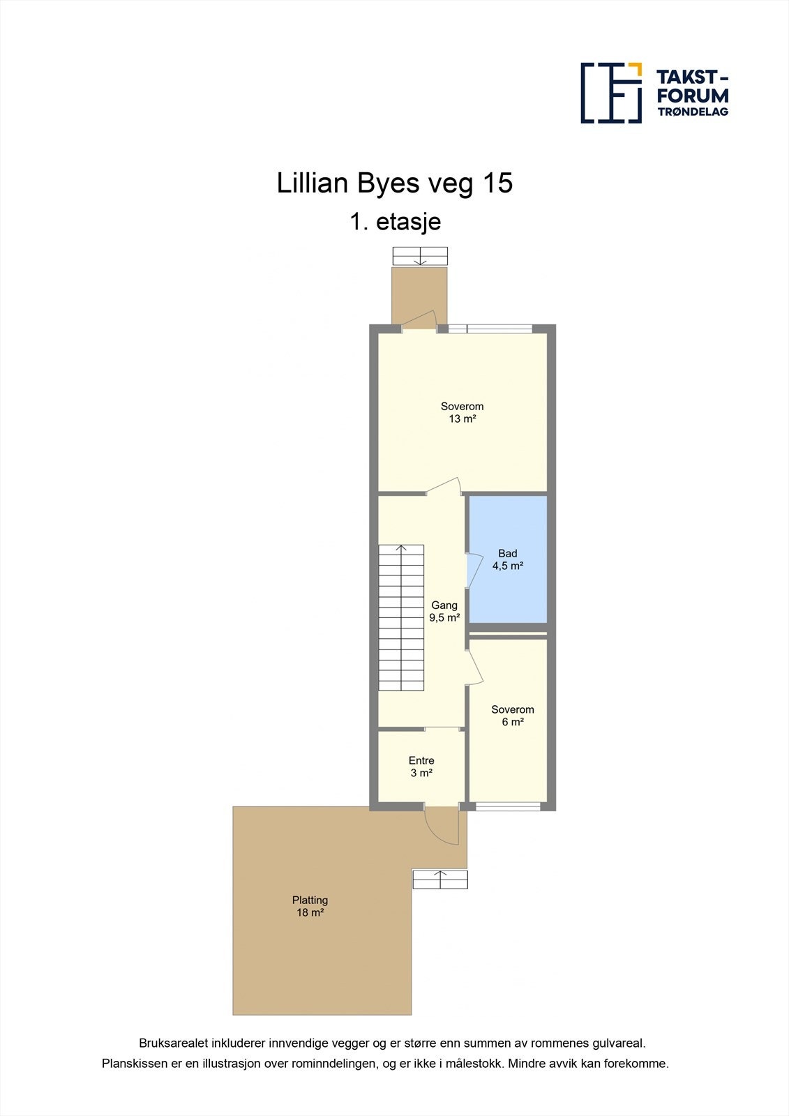 Planskisse - 1.etasje Galleribilde