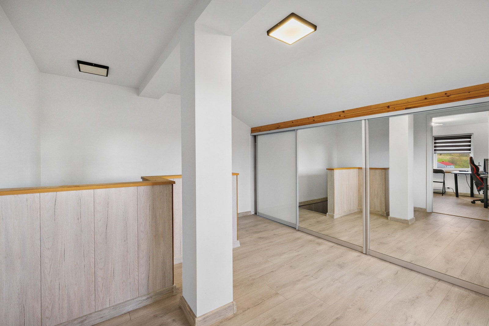 2.etasje består av loftgang og 3 soverom Galleribilde