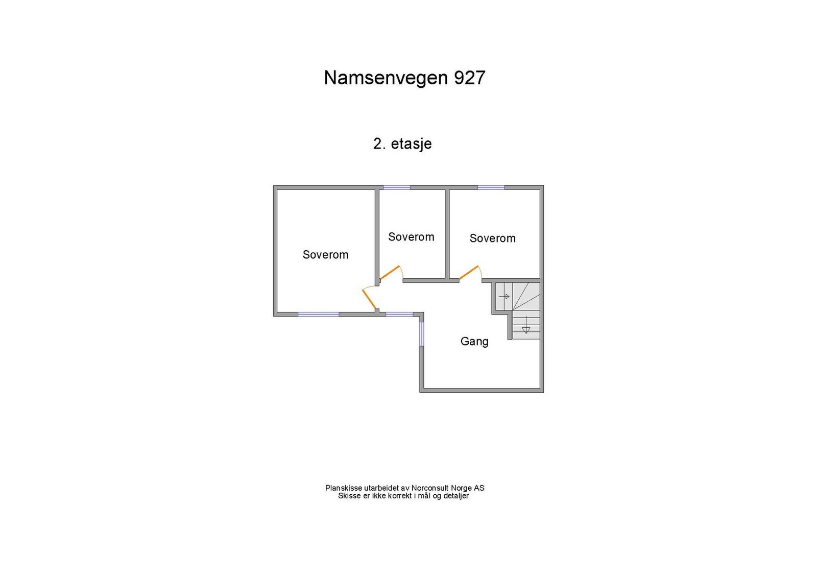 Planskisse - 2.etasje Galleribilde