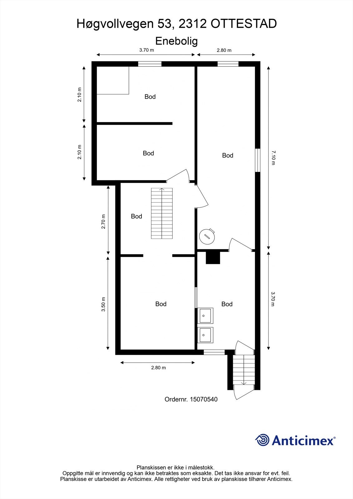 Plantegning kjeller Galleribilde