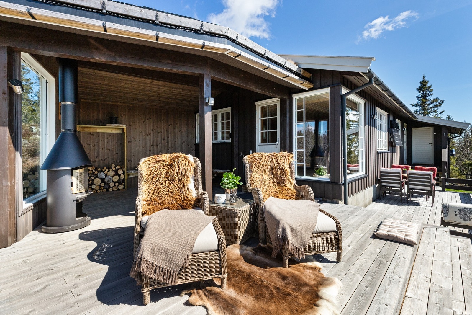 Kosleig uteplass med flere muligheter Galleribilde