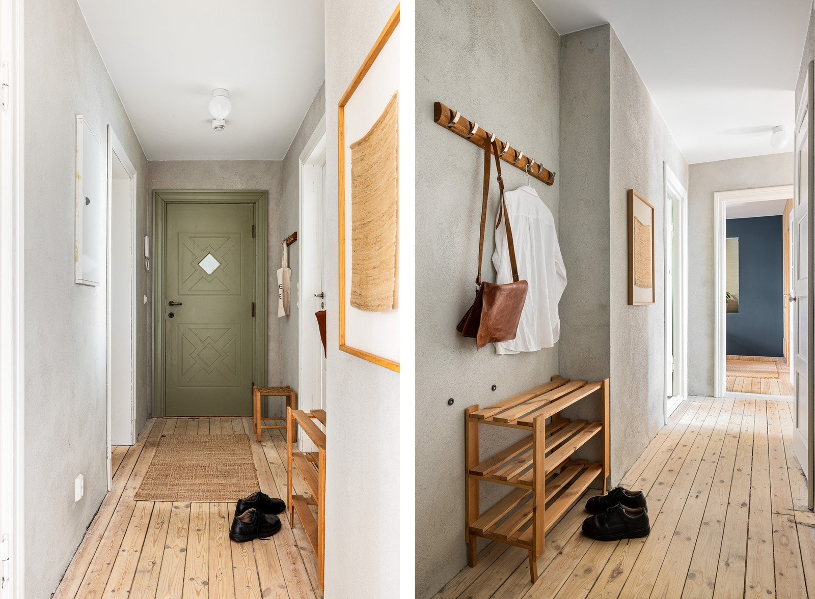 Det er god plass til oppbevaring, og gjennomgående kvalitetsmaterialer gir en følelse av helhet og stil. Galleribilde