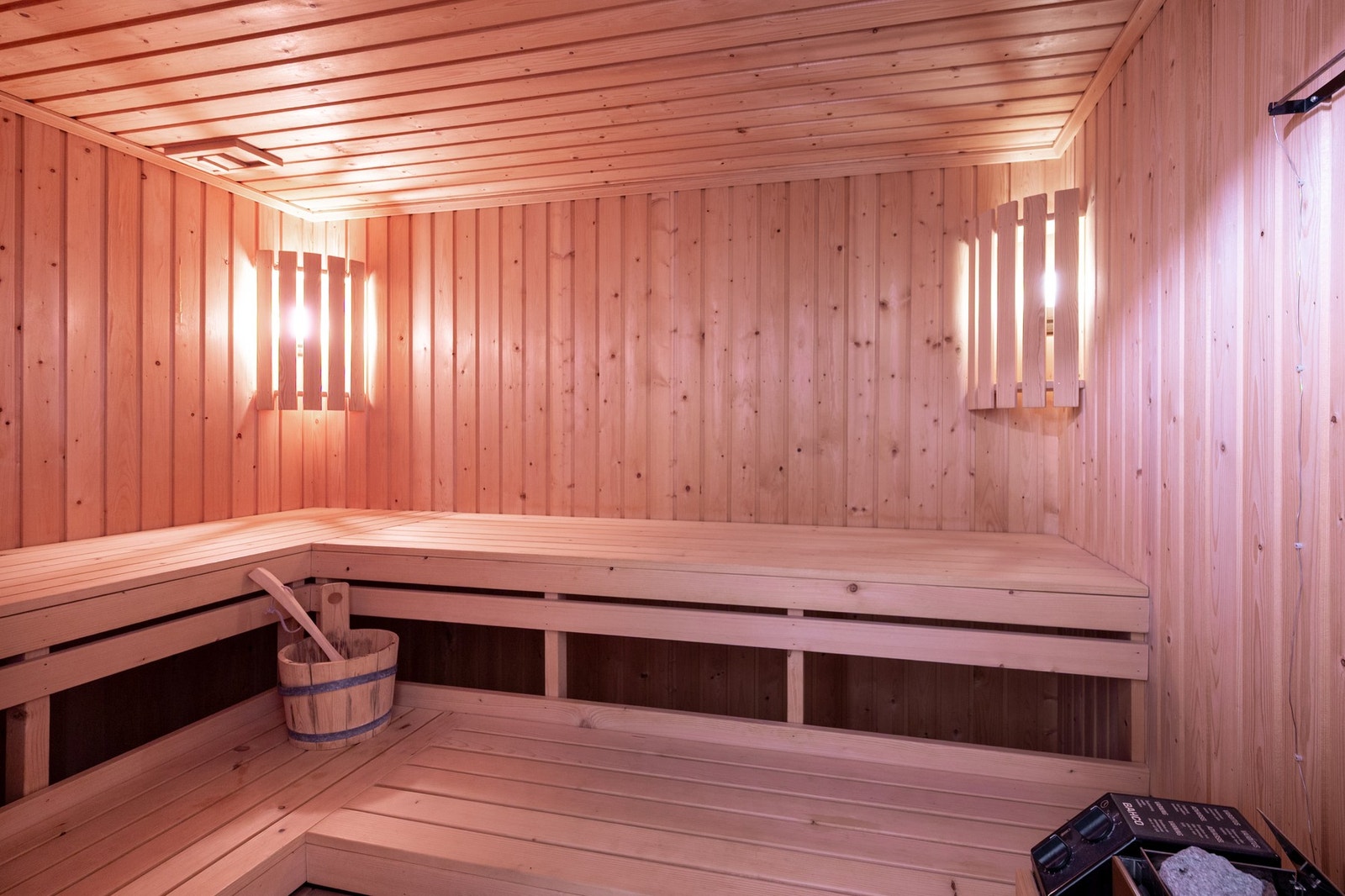 Dette rommet er innredet til badstue. Galleribilde