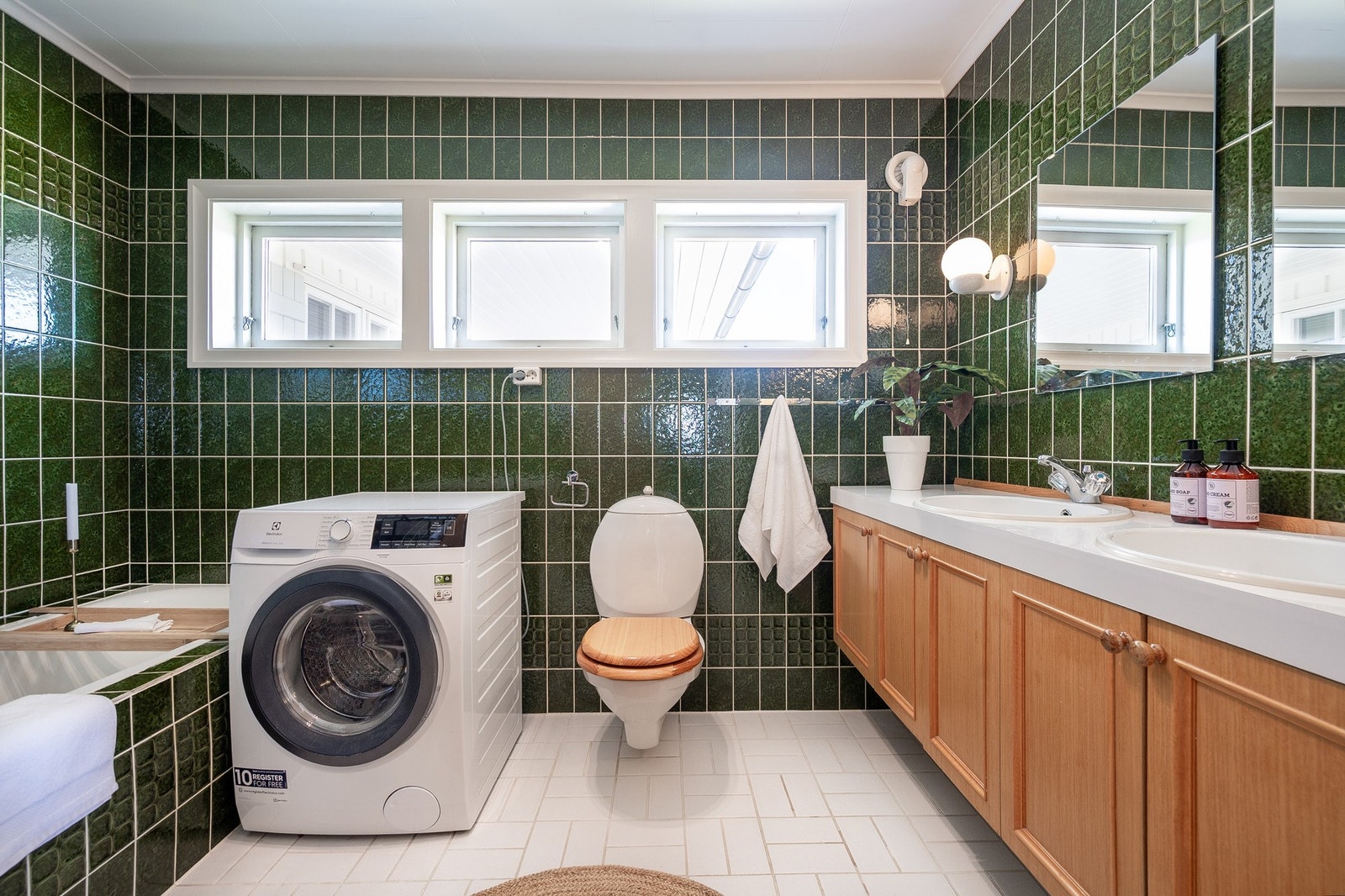 Hovedbadet er, i likhet med de andre rommene, romslig. Galleribilde