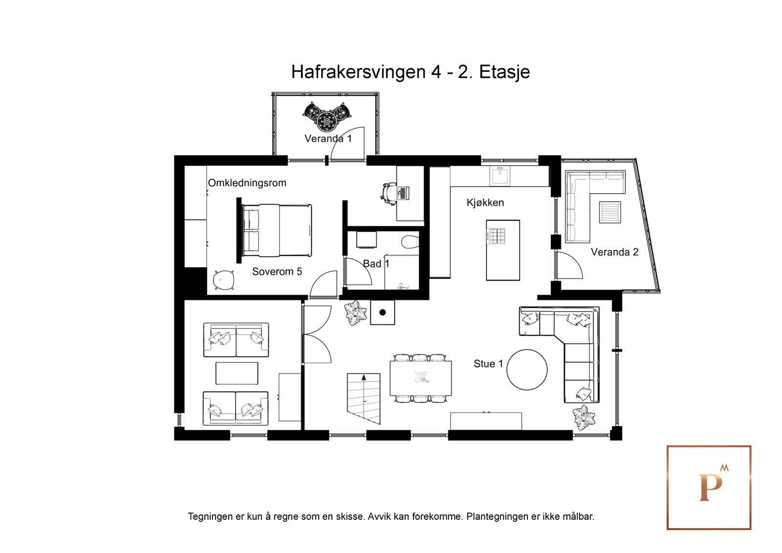 Plantegning 2.etg. Galleribilde