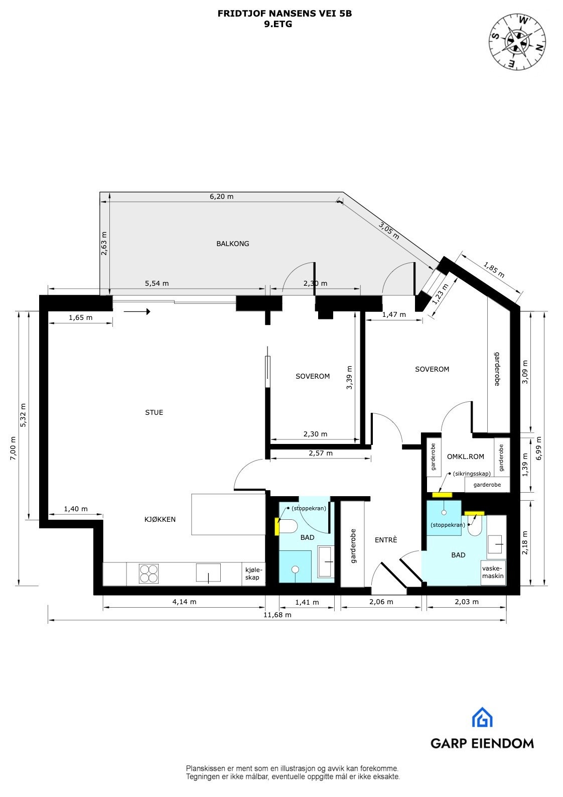 Plantegning Galleribilde