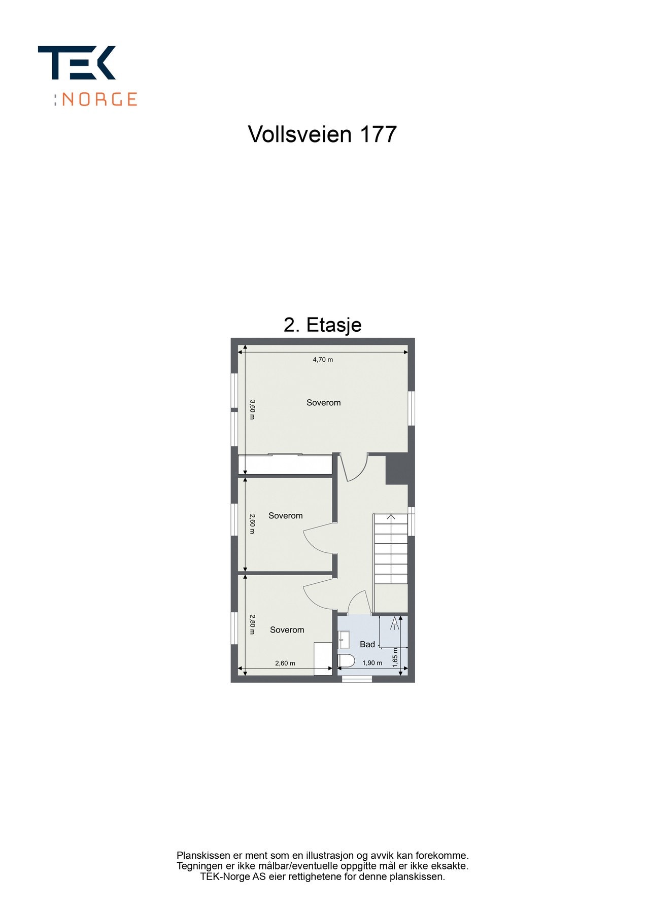 Plantegning 2.etg Galleribilde