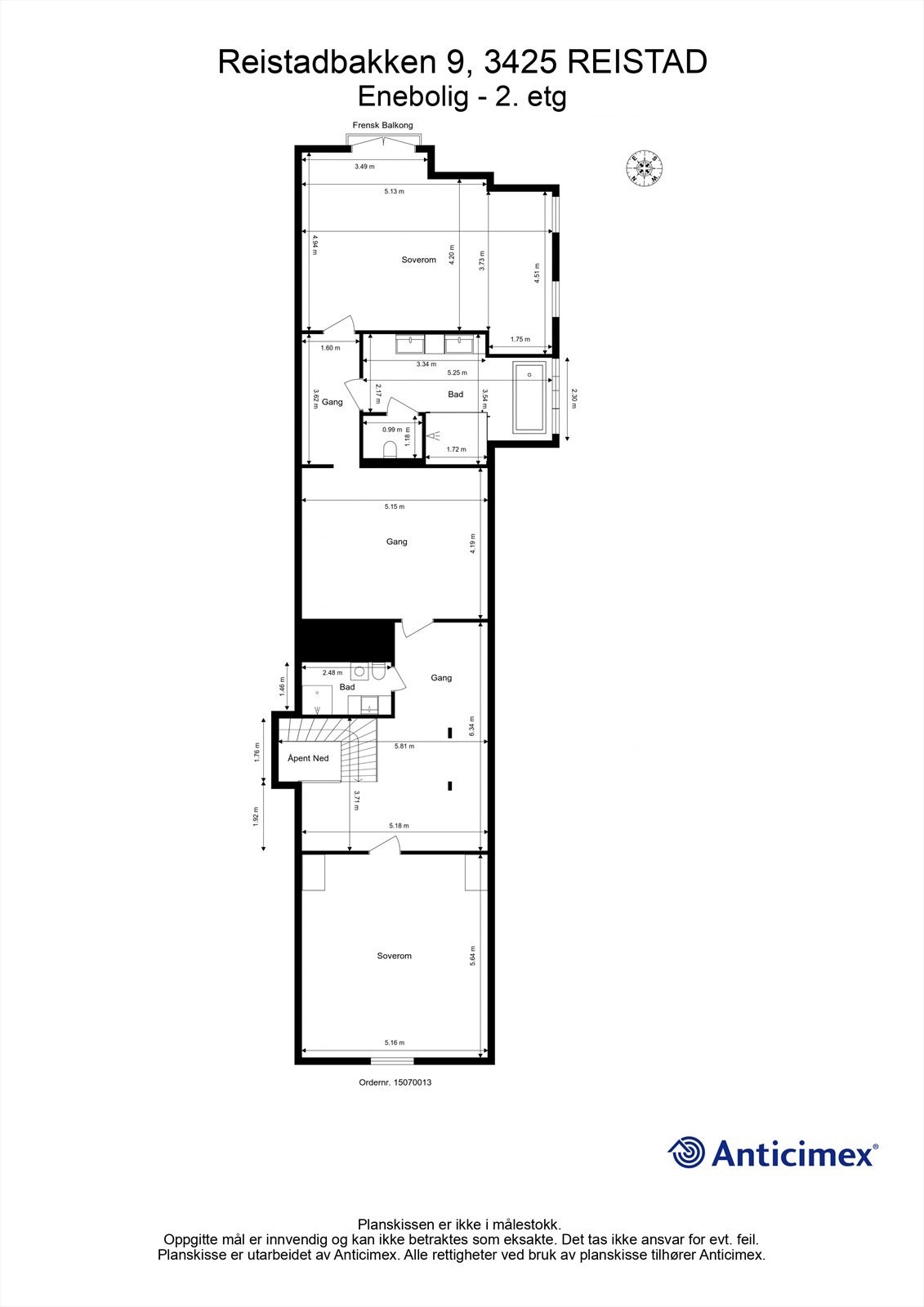 Plantegning - 2. etasje Galleribilde