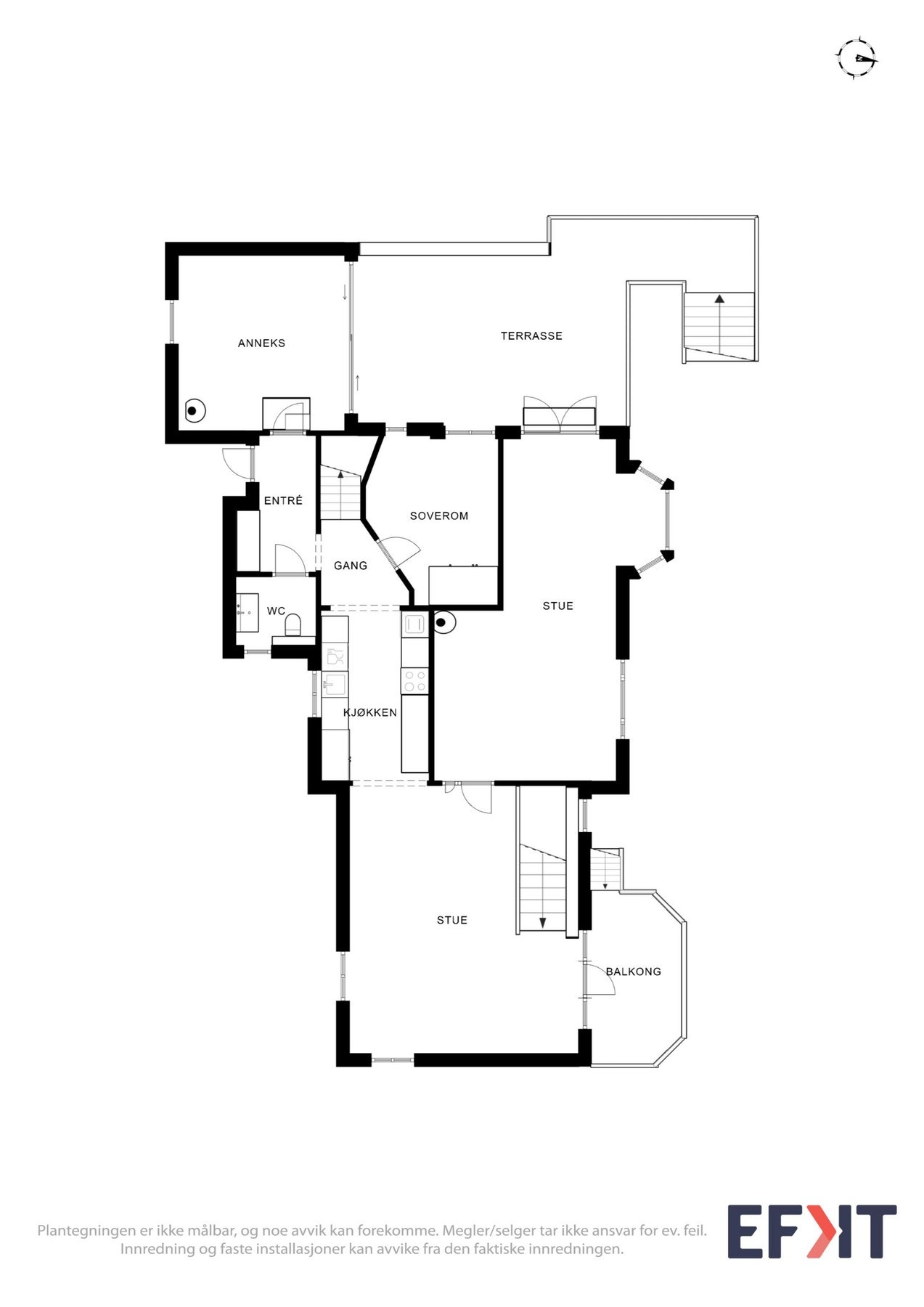 Planskisse - 1.etasje Galleribilde