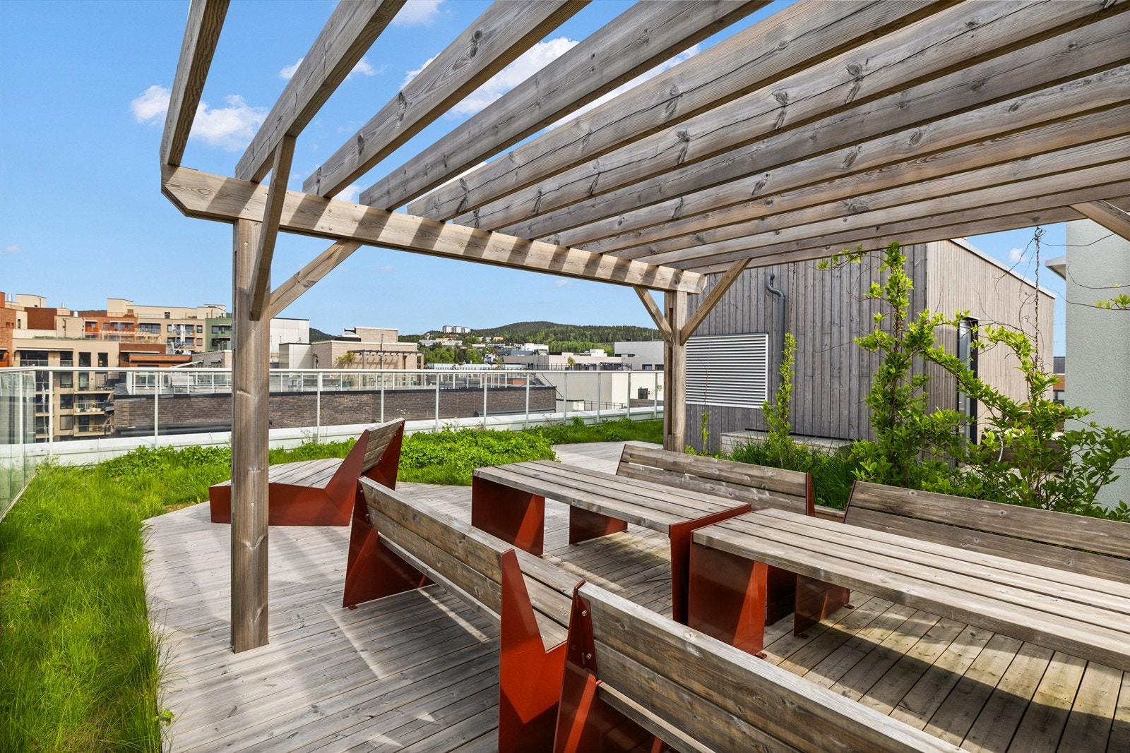 Felles takterrasse. Galleribilde