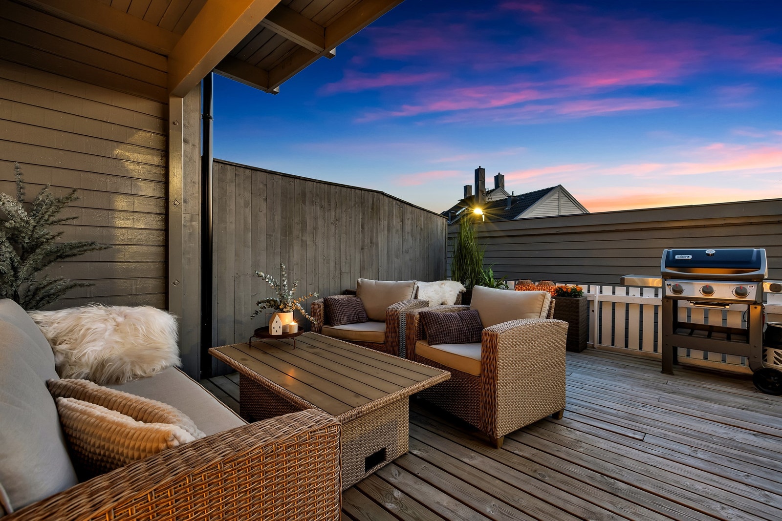 Vestvendt terrasse Galleribilde
