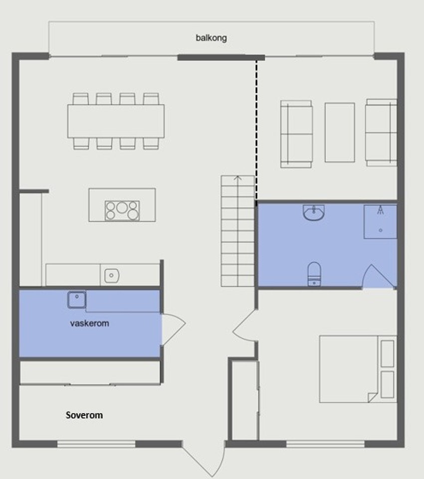Plantegning 4. Etasje Galleribilde