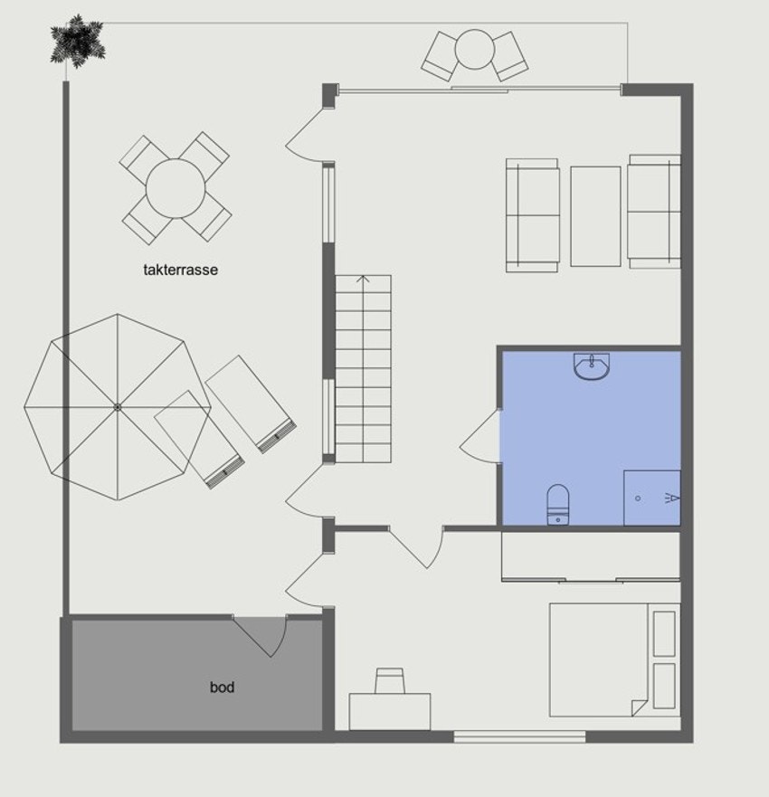 Plantegning 5. Etasje Galleribilde